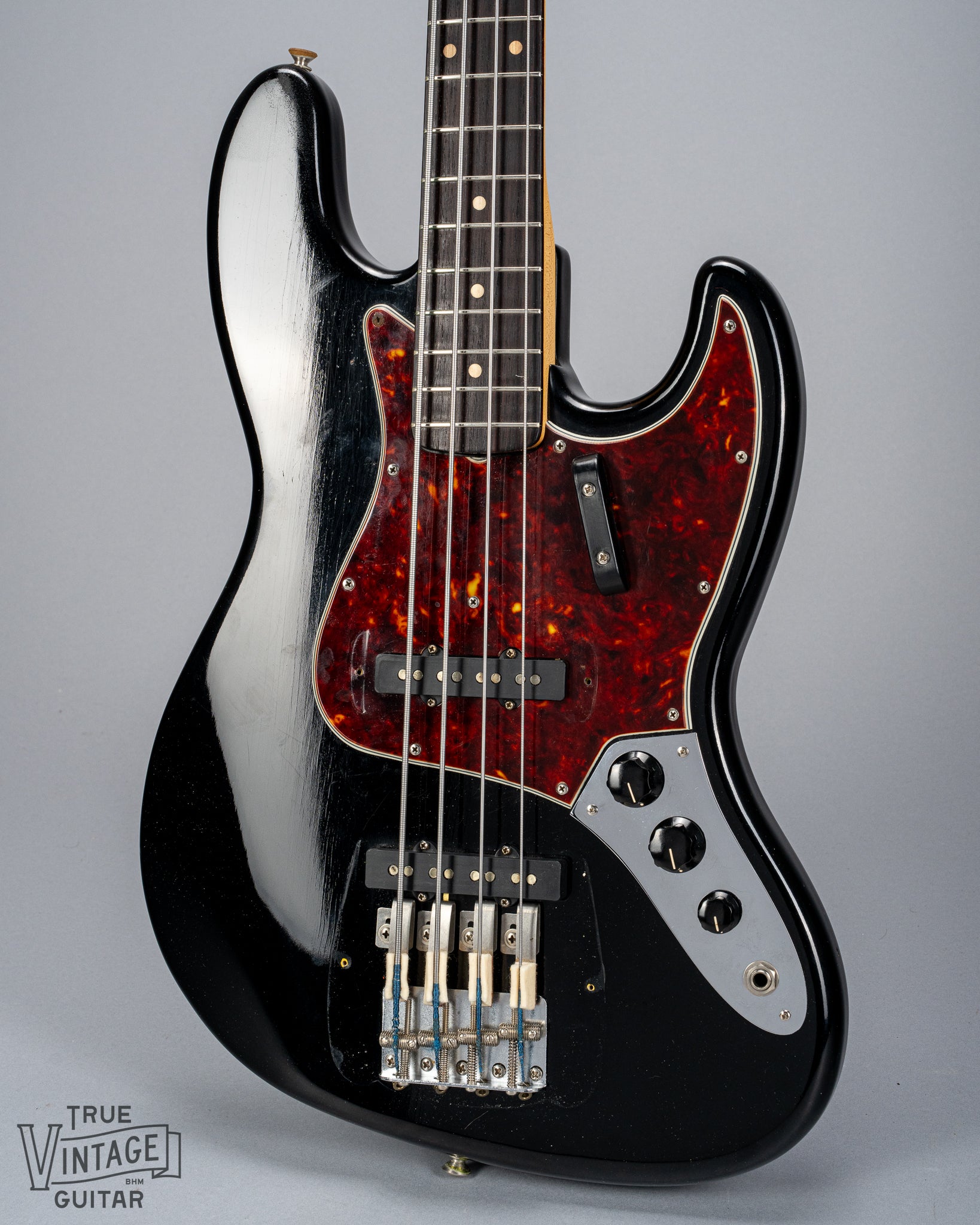 1962 Fender Jazz Bass Black – True Vintage Guitar