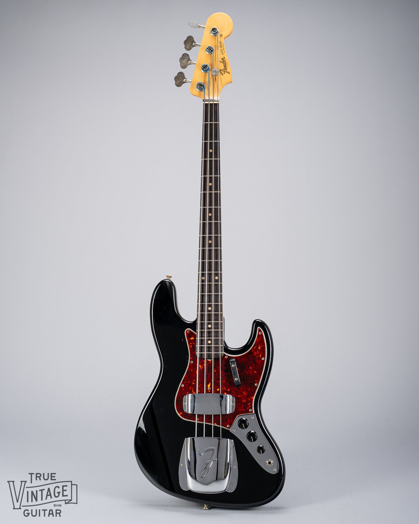 1962 Fender Jazz Bass Black – True Vintage Guitar