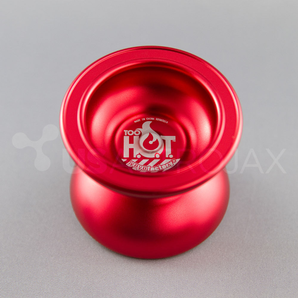 YoYoFactory Too HOT Yo-Yo - Red + FREE STRINGS - usastrojax