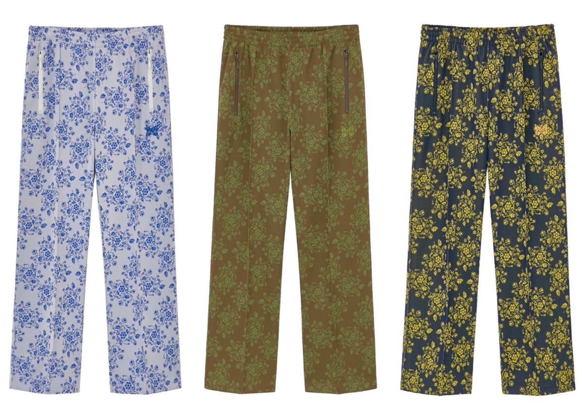 NEEDLES × STUDIOUS 2023年春夏 花柄トラックパンツが国内5月24日／5月