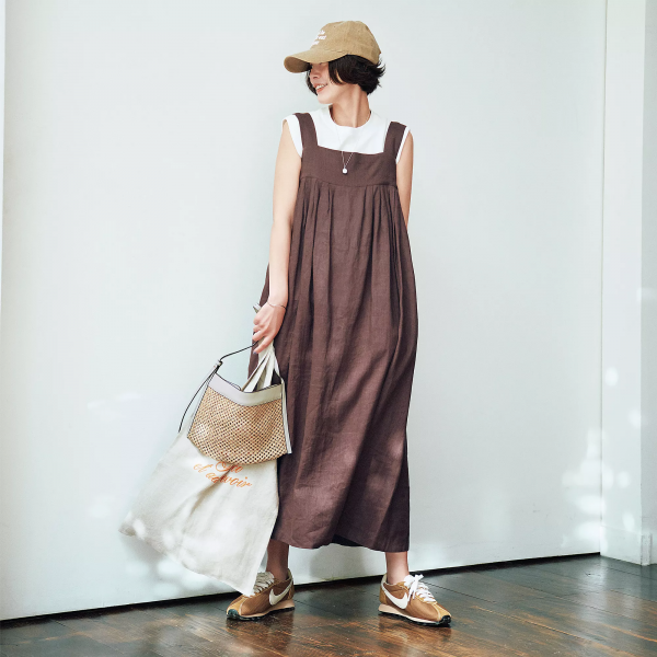 待望の再入荷／160枚即完売！大人カジュアルに効く リネンキャミソール
