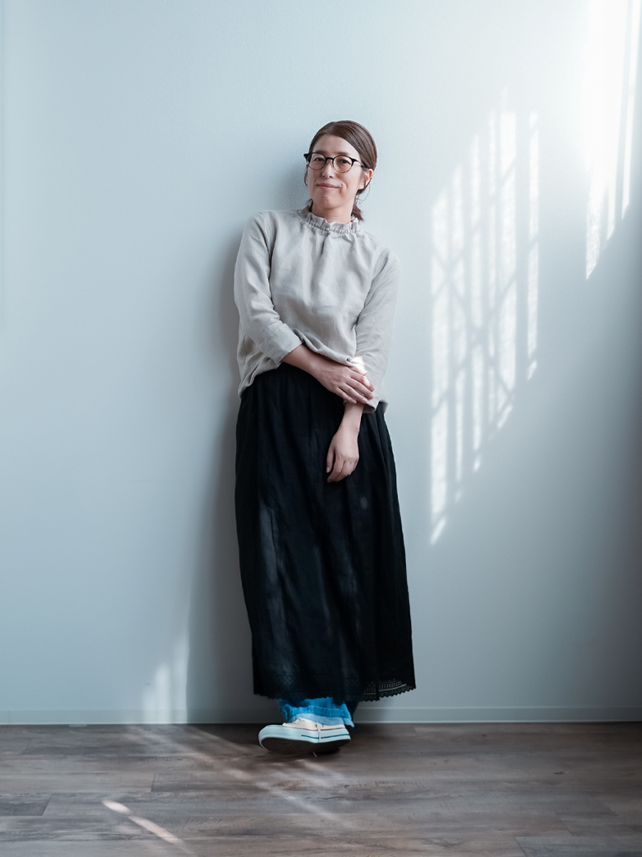 リネントップス】プレミアムリネン タートル トップス 薄地