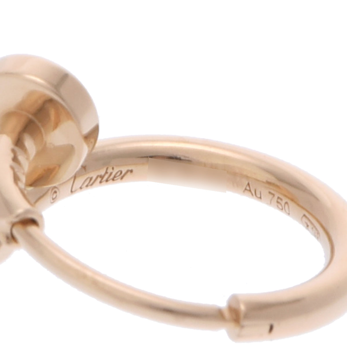 カルティエ ジュストアンクル シングル ピアス ゴールド K18イエロー