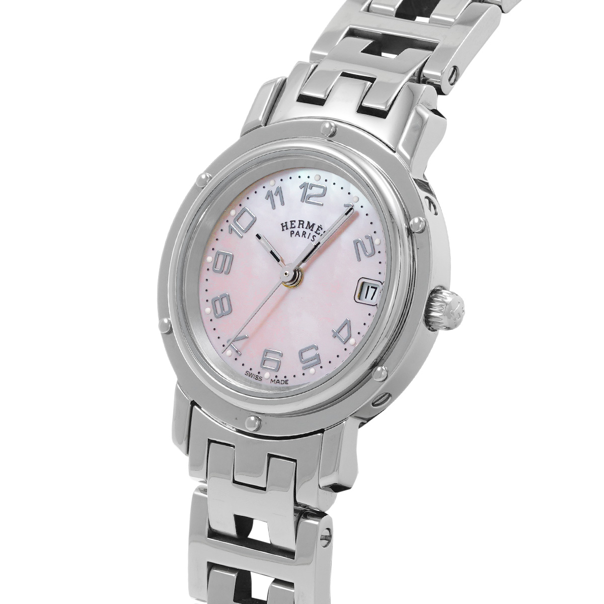 エルメス クリッパー ナクレ CL4.210.214/3796 ピンクシェル