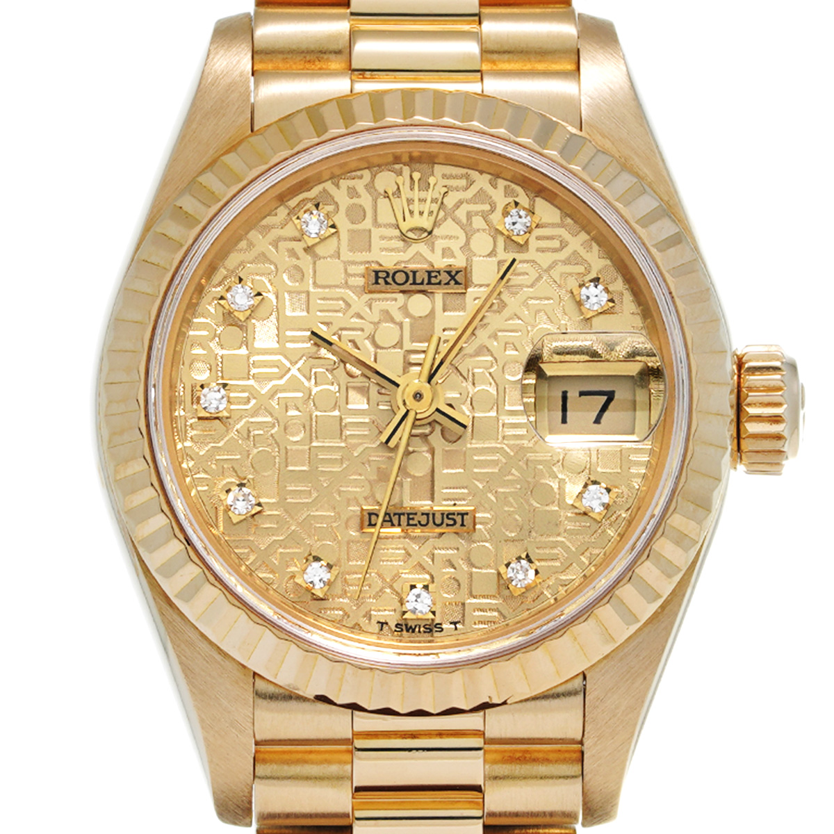 ロレックス デイトジャスト 69178G シャンパンコンピュータ