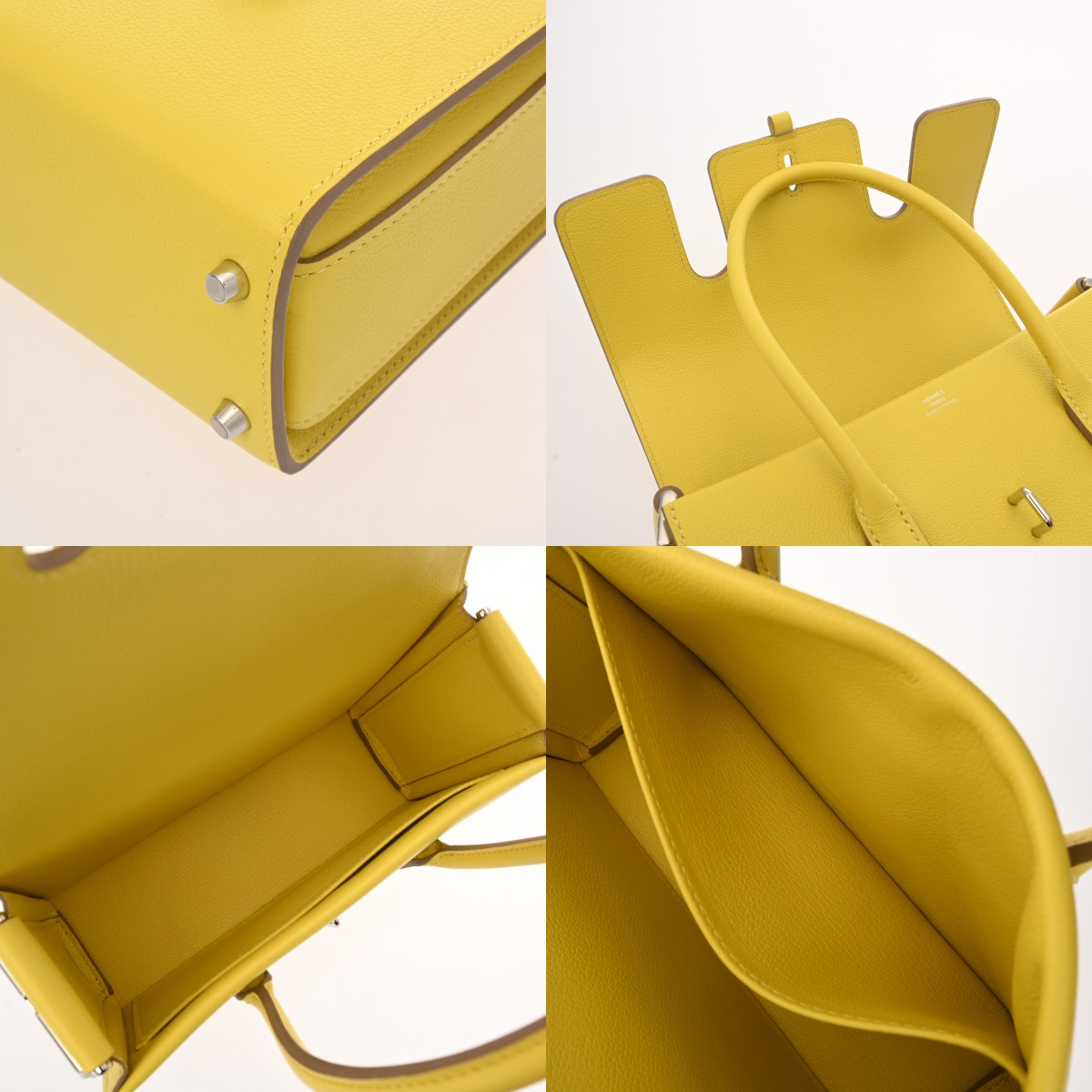 エルメス ニュードラッグ 22 ライム エヴァーカラー レディース バッグ