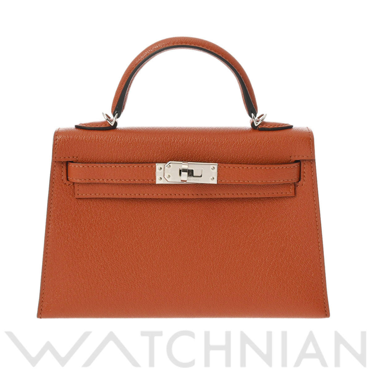 エルメス ミニケリー2 アマゾン キュイ―プル シェーブル レディース