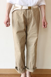 MASTER&CO.（マスター＆コー）のベルト付チノパンツ・ベージュ