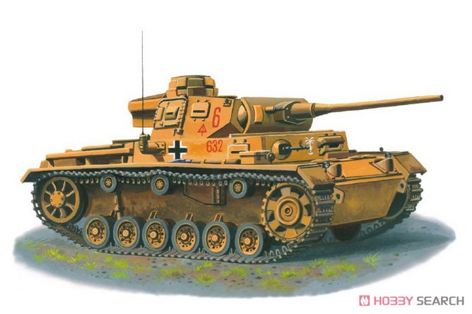 III号戦車 J型 60口径/50mm砲 初期型 「北アフリカ」 (プラモデル