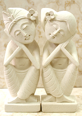 バリニーズのカップル(ペア)の石像「バリ LOVERS(セット)」の通販