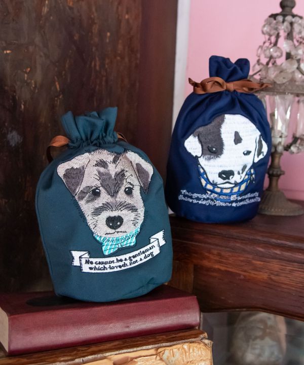 ドッグ巾着ポーチ(WH CAVALIER): 『欧州航路』