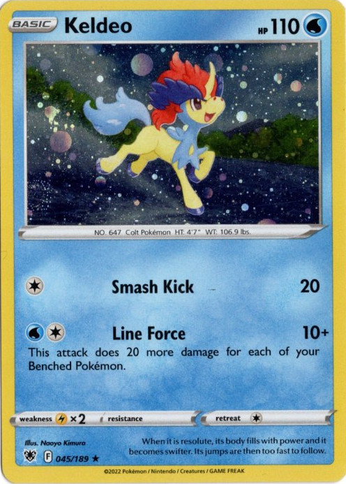 ケルディオ 海外版 英語版 ホロ プロモ Keldeo - 045/189 -【Card