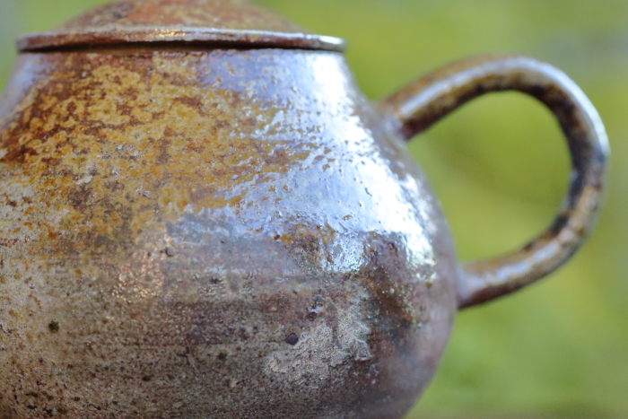 竹花正弘 南蛮茶銚 唐津焼ティーポット 中国茶用急須 上煎茶玉露茶用の