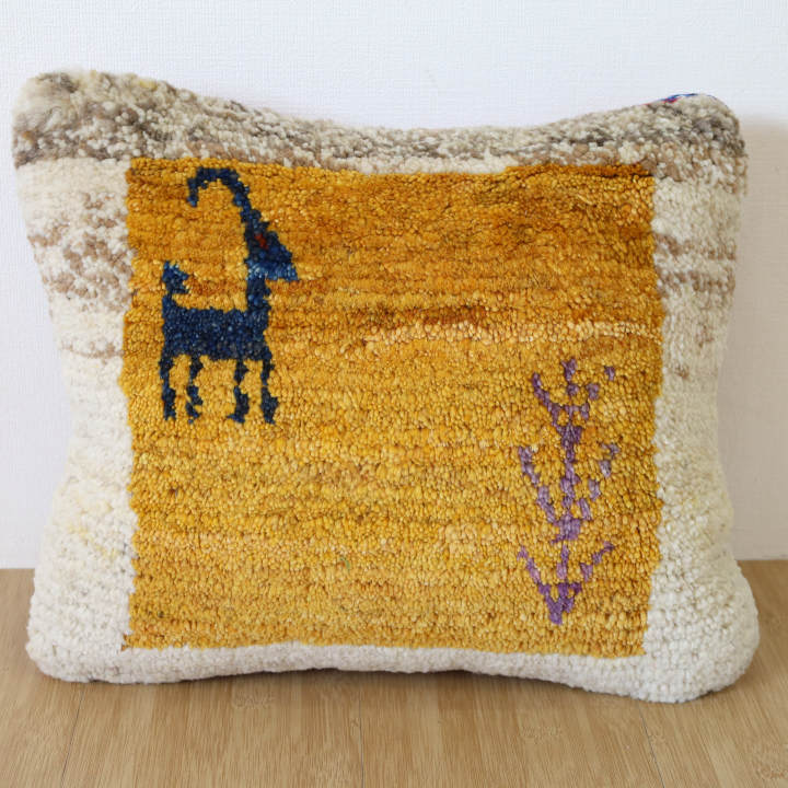 ギャッベクッションカバー（イラン産・手織り）｜クラフトワーク