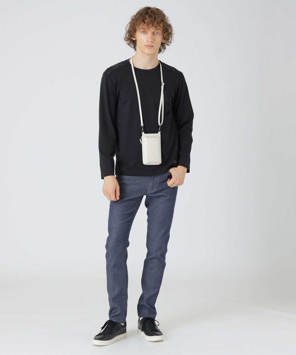 カラーランエンボスクレストブリッジチェックスマホショルダー