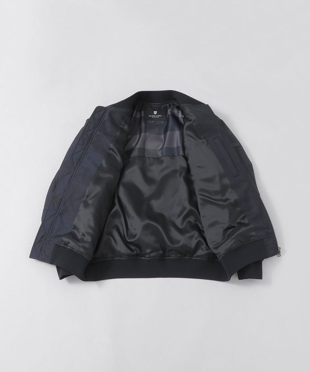 WEB限定】シャドーチェックパデッドMA-1（ブルゾン）｜BLACK LABEL