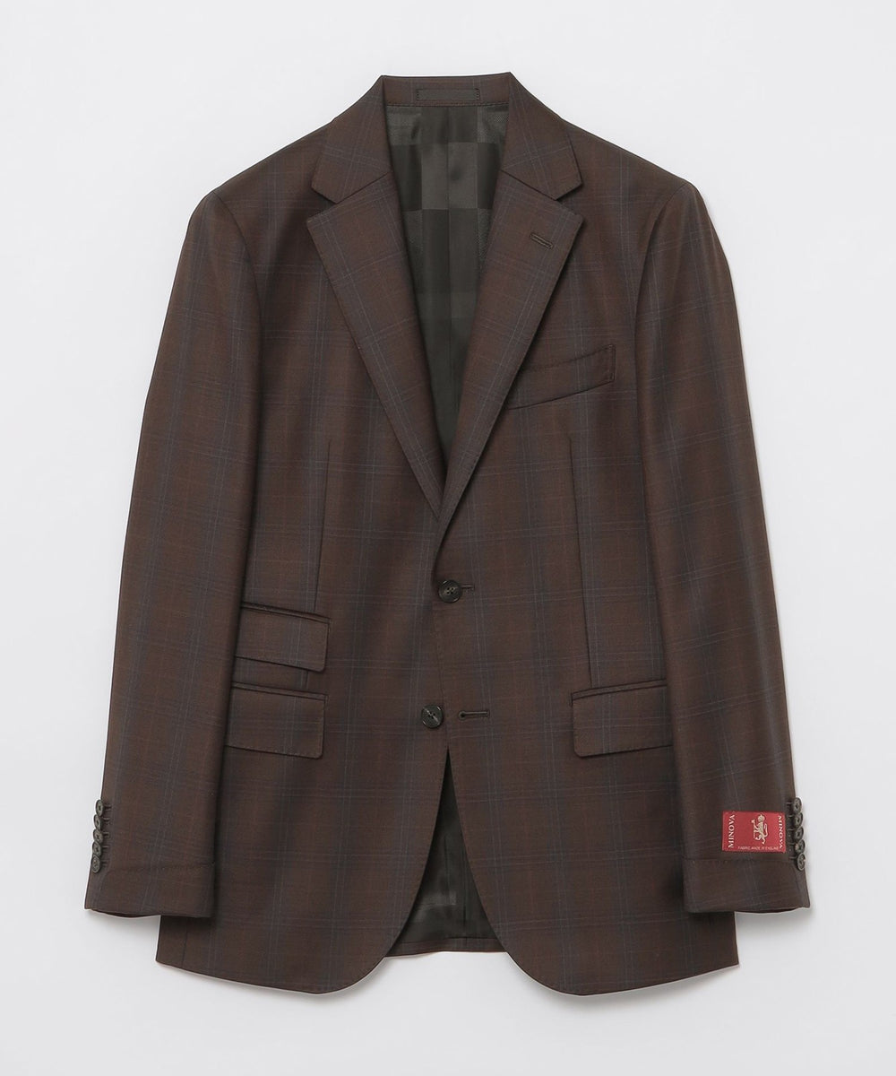 一部店舗限定】MINOVAチョコレートブラウンチェックスーツ（スーツ