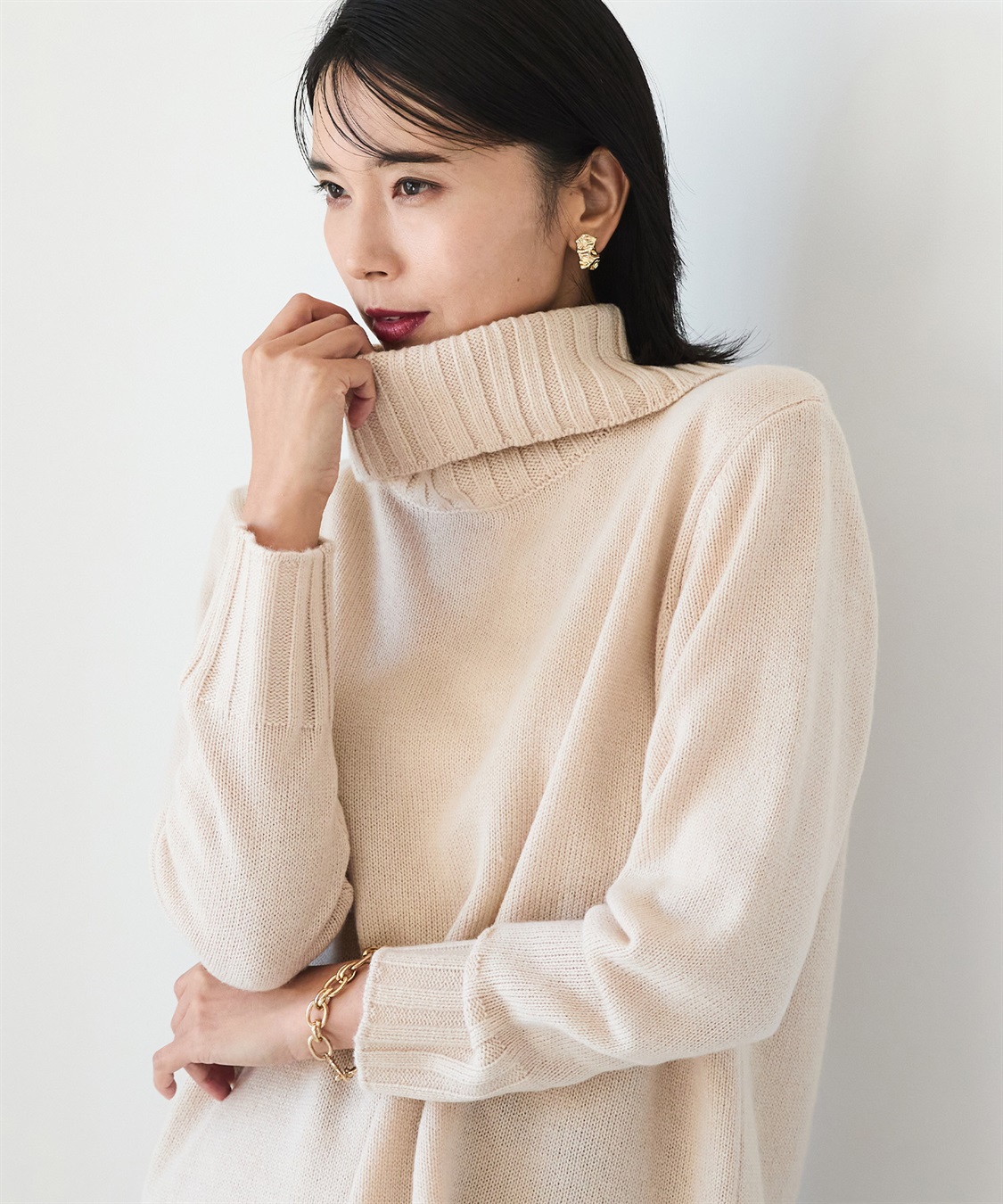 タートルネックプルオーバー A/C DESIGN BY ALPHA CUBIC｜クロスプラス