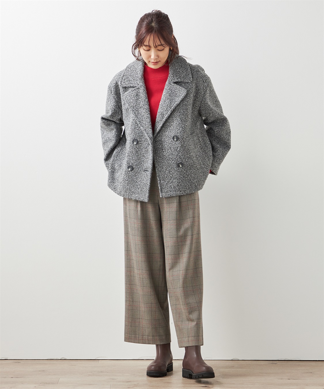 ブークレーウールジャケット Petit Honfleur｜クロスプラス公式通販サイト