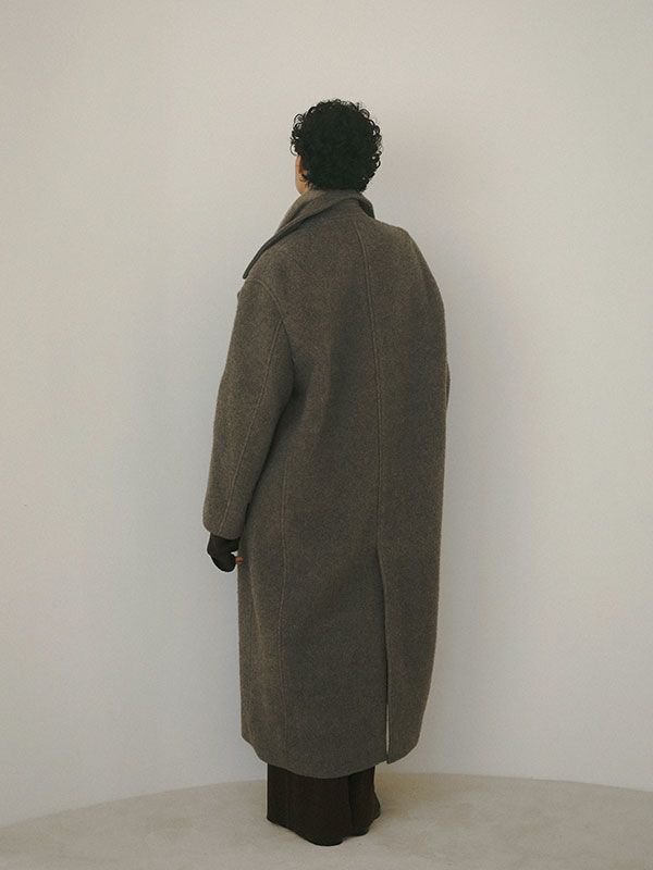 ETRE TOKYO - ダブルブレストウールコート - GREY | ADDICT WEB SHOP