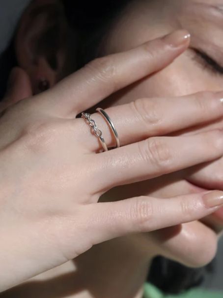 TEN. - ジェミニリング SV シルバー 指輪 シンプル デザイン ユニ