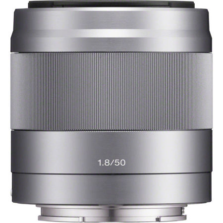 Sony E 50mm f/1.8 OSS Lens for Sony E, Silver SEL50F18
