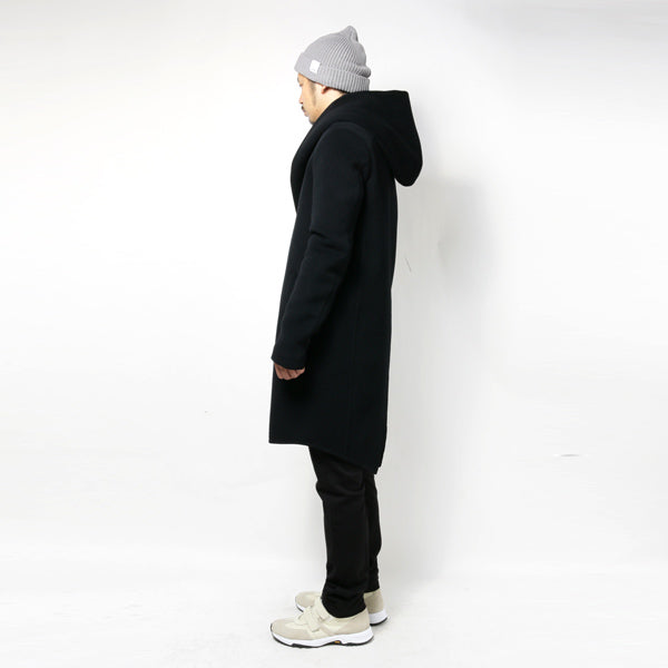 KAZUYUKI KUMAGAI カシミヤ混Wフェイスビーバー フーデッドコート KC52