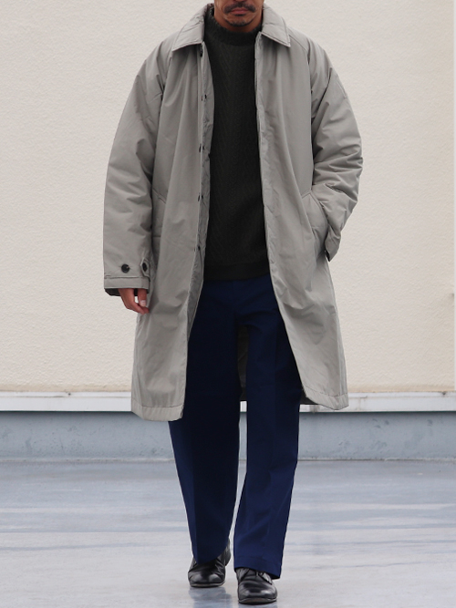 60/40クロス Sorona®Dupont 中綿 ステンカラーコート【送料無料