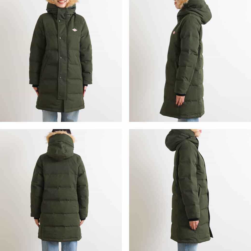 DANTON ダントン フェイク ファー フード ダウン コート｜BORN FREE