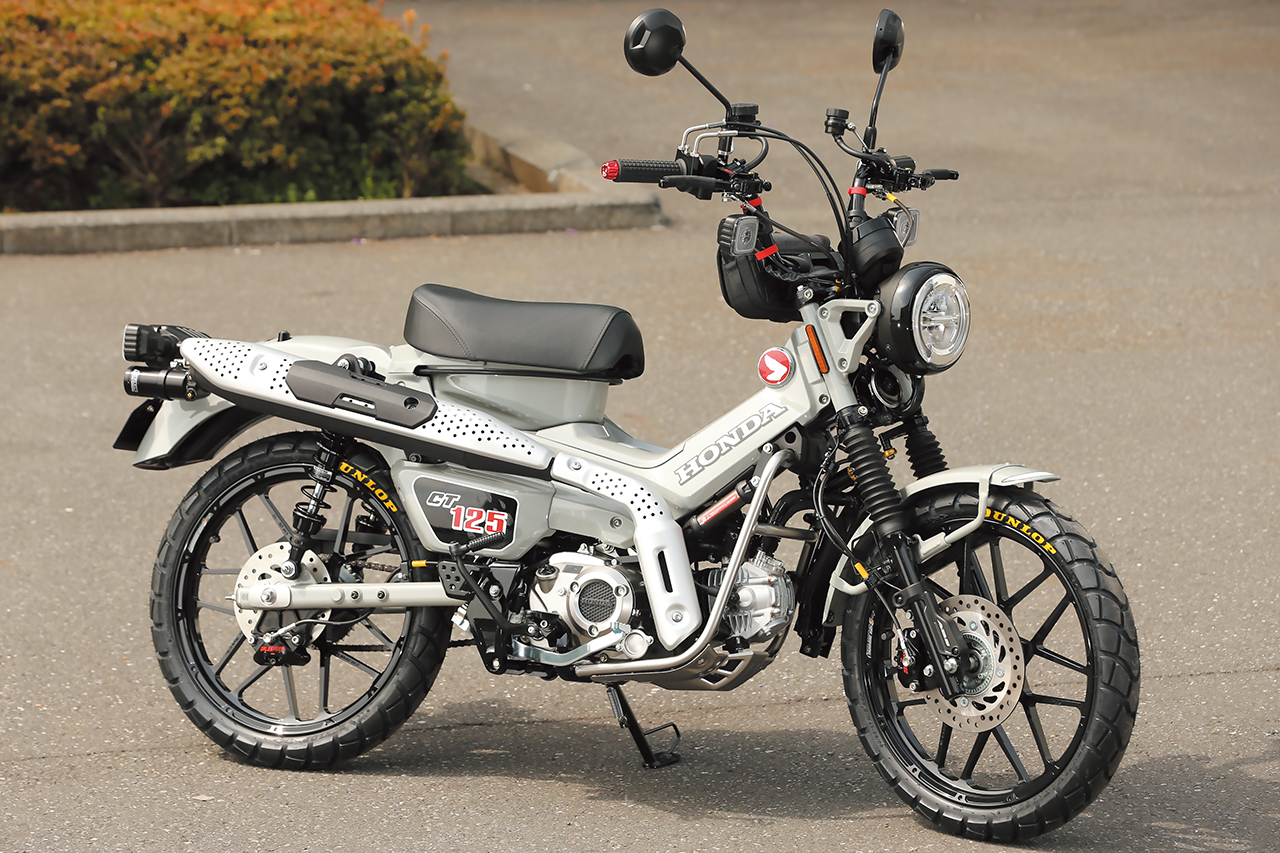 CT125ハンターカブをアルミ鍛造ホイール化＆ハイエンドパーツ武装