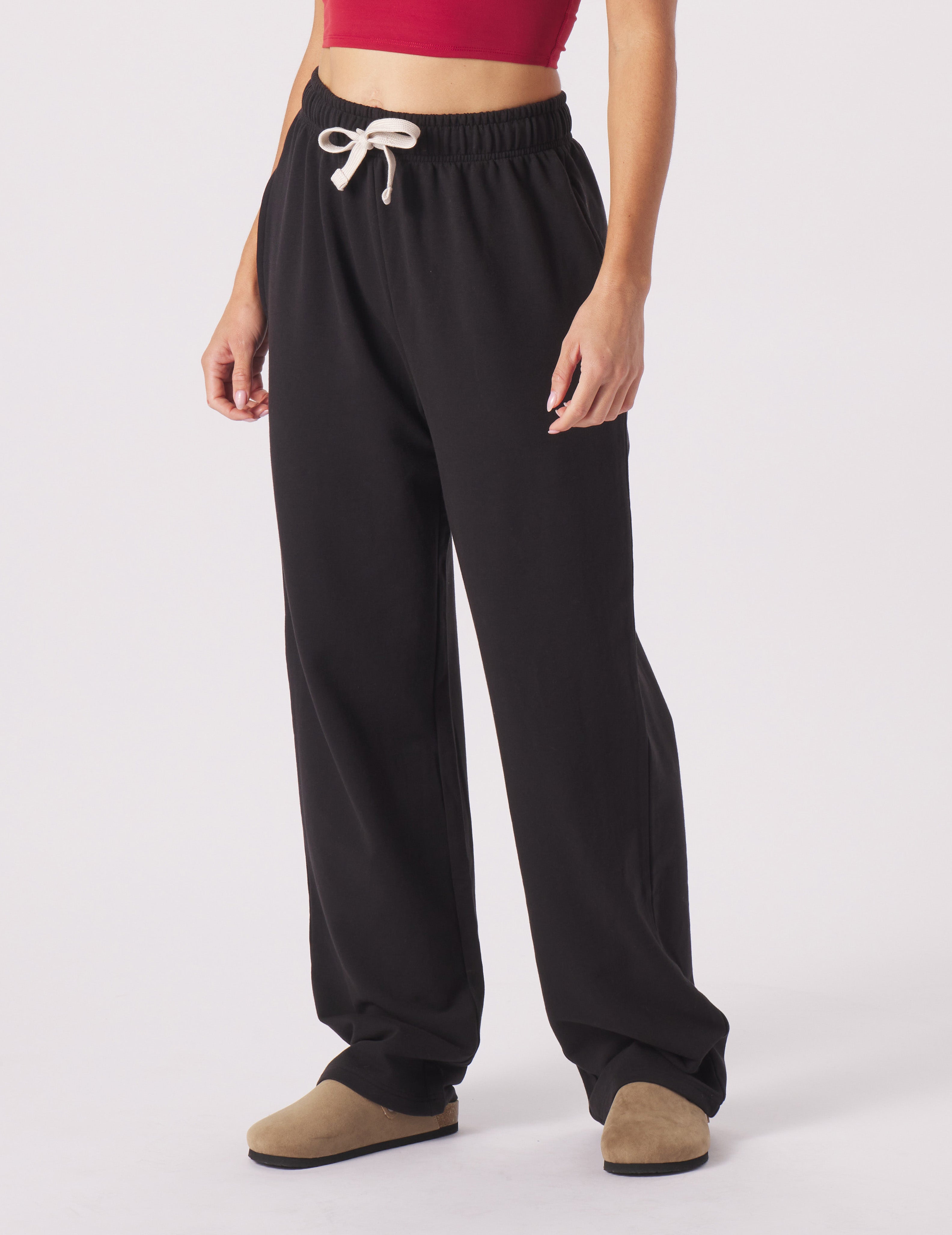 Straight Leg Sweatpant: Black – Glyder