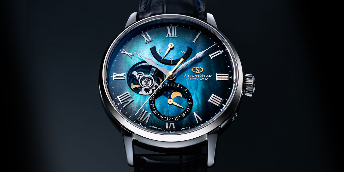 ORIENT STAR(オリエントスター) | 白蝶貝とグラデーションで星雲を表現