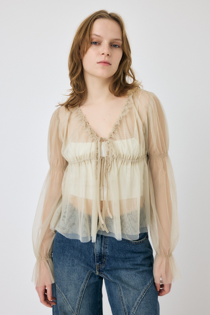 MOUSSY | TULLE LAYERED トップス (シャツ・ブラウス ) |SHEL'TTER