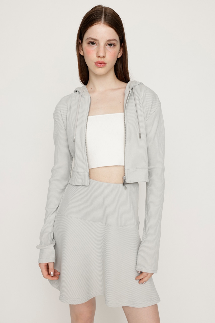 SLY | CROPPED HOODIE FLARE SK 2P (ワンピース(ミニ・ミディアム