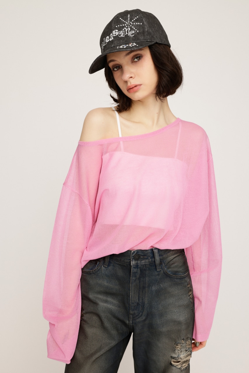SLY | OVERSIZE SHEER トップス (ニット ) |SHEL'TTER WEBSTORE