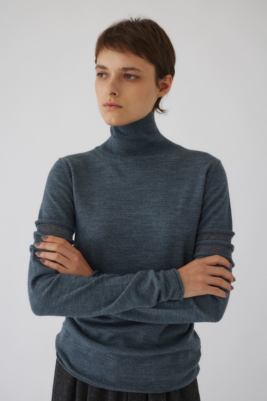 RIM.ARK | Turtleneck tight knit tops (KNITWEAR ) |RIM.ARK ONLINE STORE