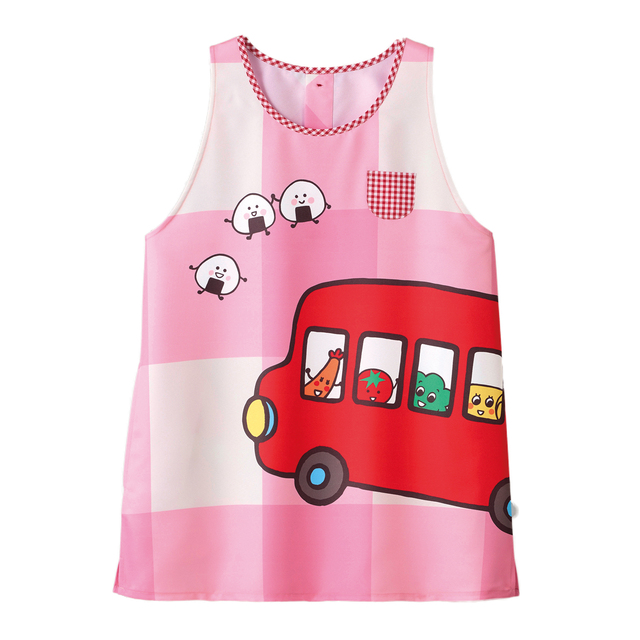 M～L）おべんとうバス エプロン 大きいなあ！ | 絵本ナビ | グッズ・通販