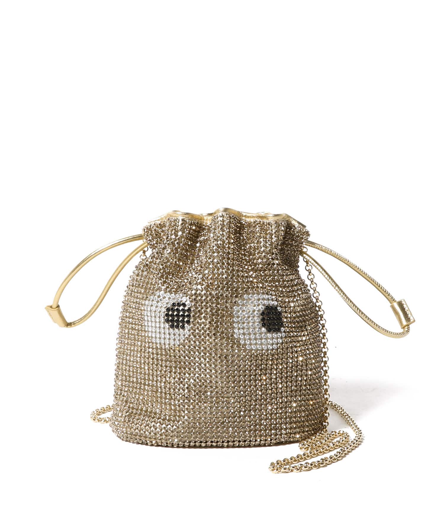 ANYA HINDMARCH / Eyes クリスタル ドローストリングポーチ｜ESTNATION