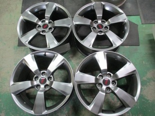 スバル WRX STi 純正18インチホイール 小傷修理ついでにブラック