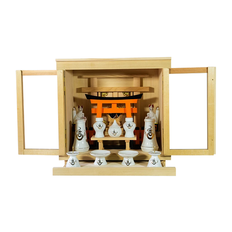 シンプル箱宮（お稲荷様）セット｜京都伏見稲荷大社の神具・神棚の販売
