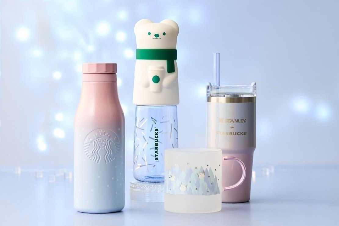 スターバックス24-25年冬グッズ、“煌めく冬景色”のグラデーション