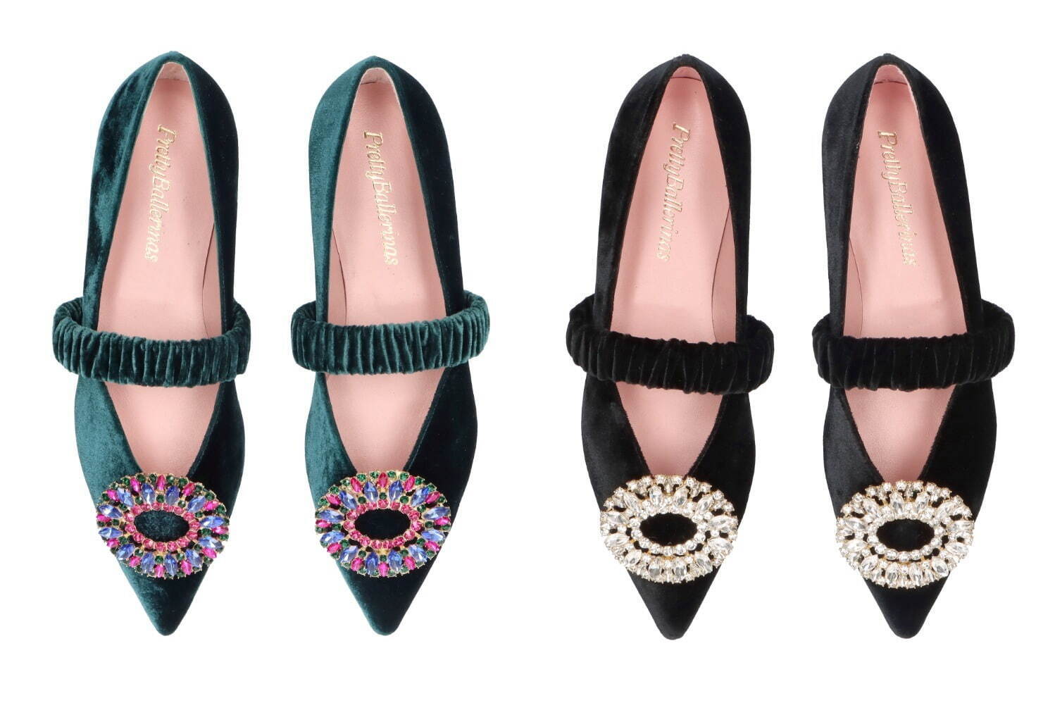 プリティ・バレリーナ23年秋の新作、“3本のストラップ付き”真っ赤な