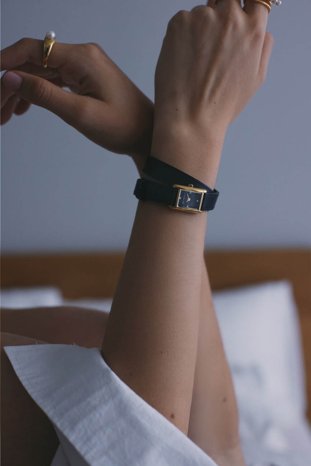 プラス ヴァンドーム新作レザーウォッチ、天然ダイヤモンド×ショウゴ