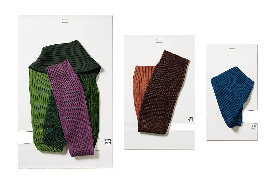 オム プリッセ イッセイ ミヤケ24年秋冬のマフラー、アレンジ可能な