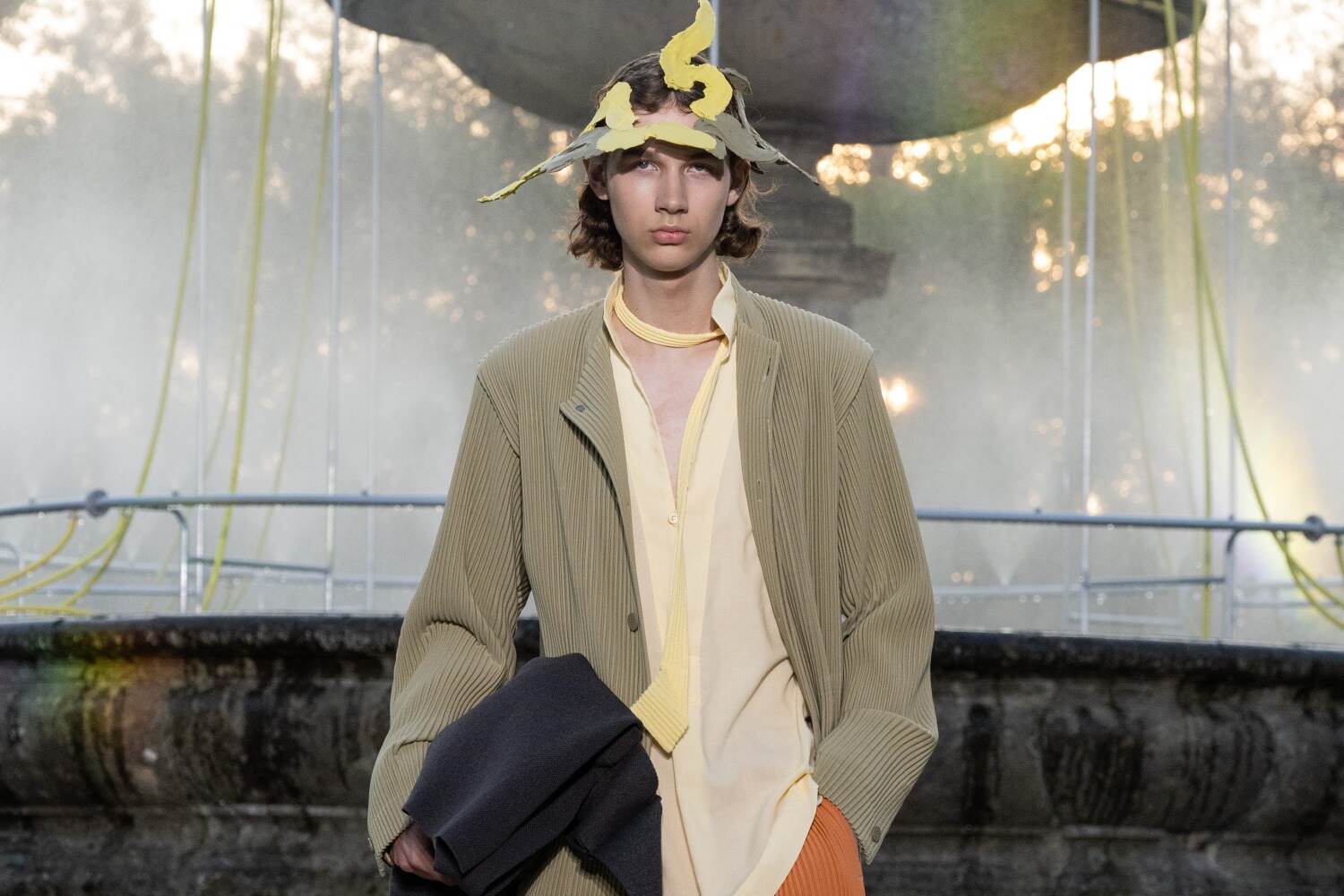 オム プリッセ イッセイ ミヤケ(HOMME PLISSÉ ISSEY MIYAKE)着用