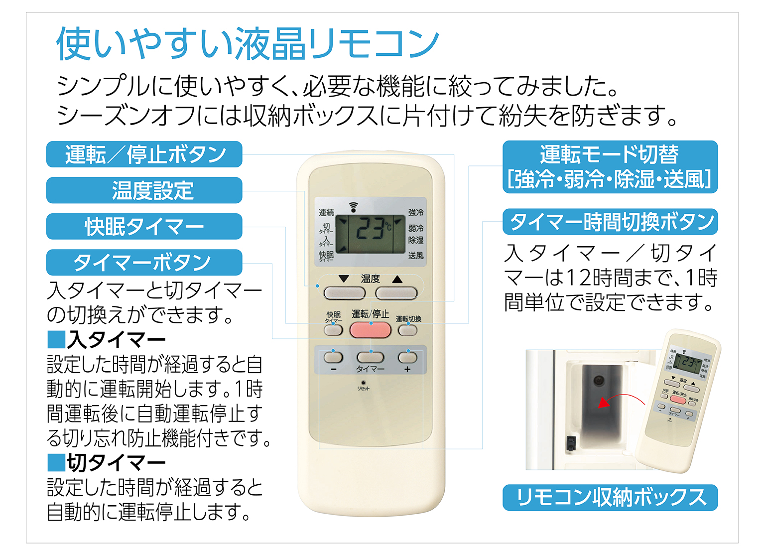 ルームエアコン（冷房除湿専用） KAW-1672/W｜窓用エアコン｜シーズン