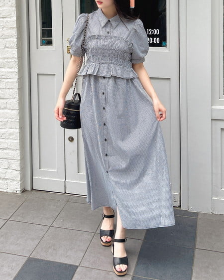 ビスチェドッキングシャツワンピース｜INGNI(イング) 公式通販｜INGNI