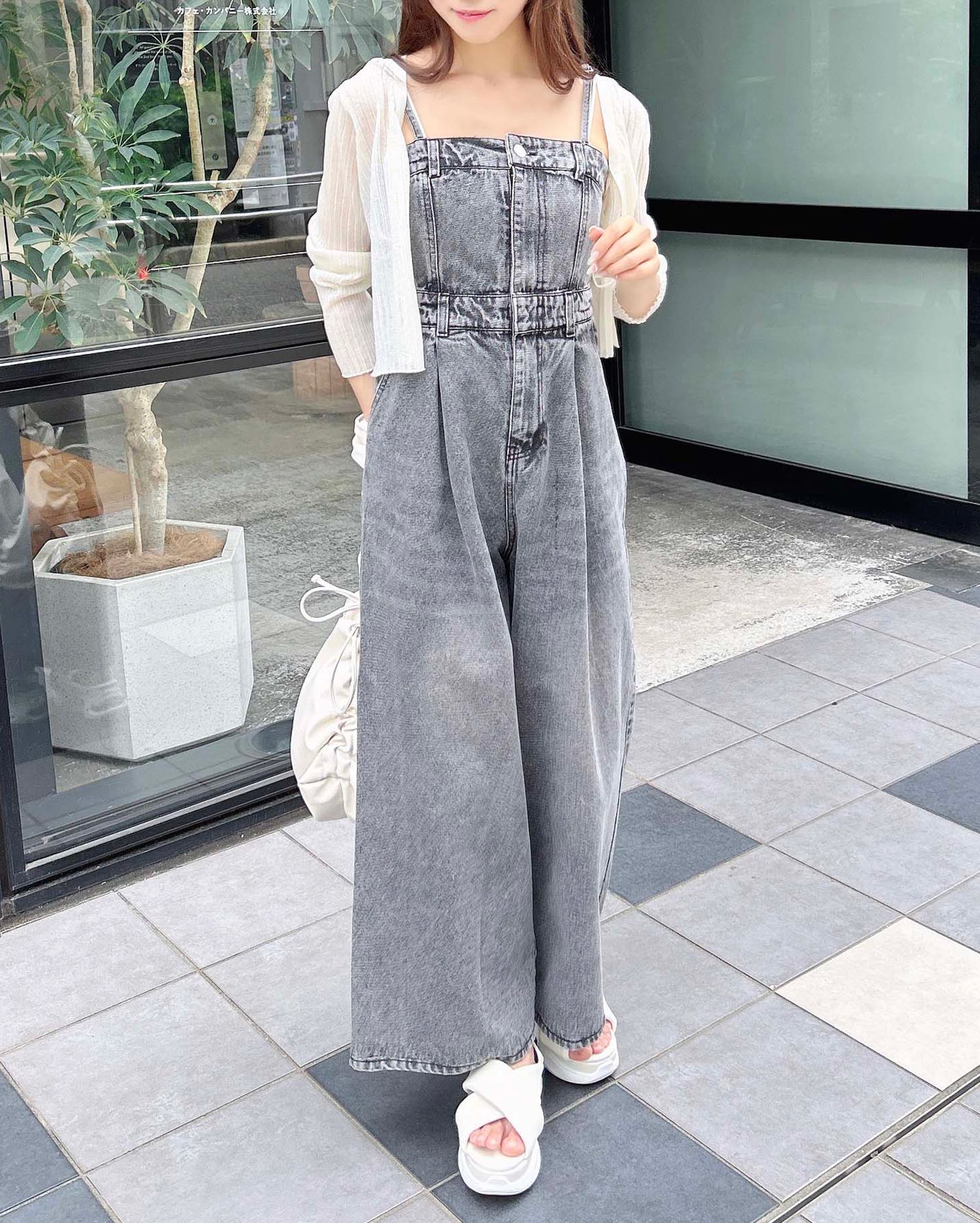 3／11 2時までの限定価格】【S～Mサイズ】デニムサロペット｜INGNI