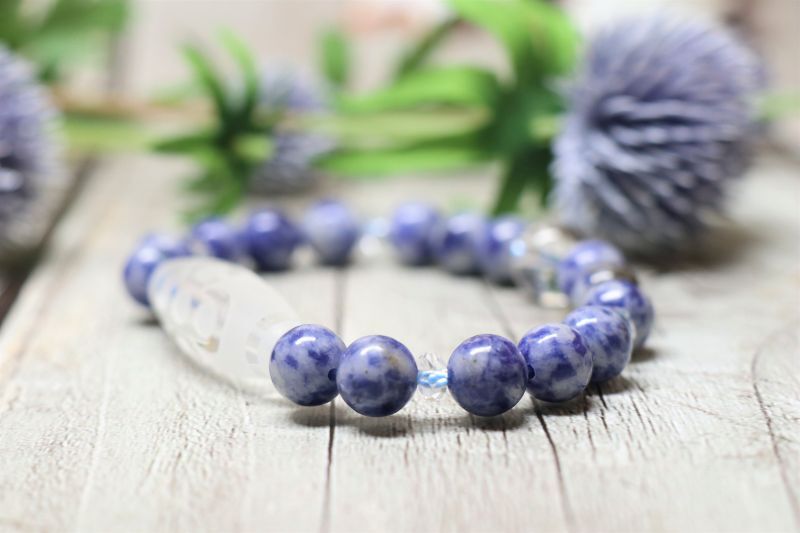 水晶閃電五眼天珠ブレス - 石縁パワーストーン専門店