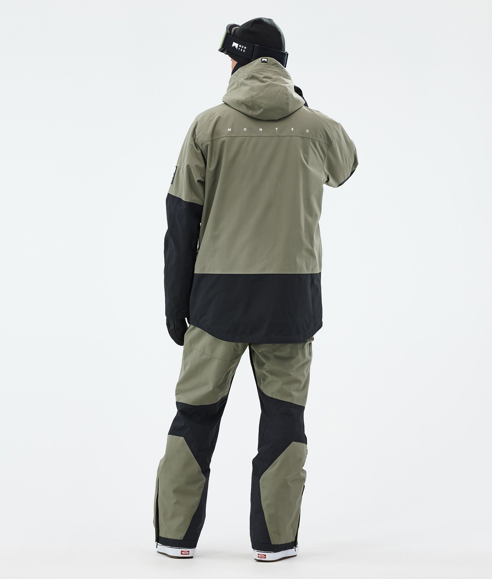 Montec Arch Snowboard Jacket Men Greenish/Black | Montecwear.com